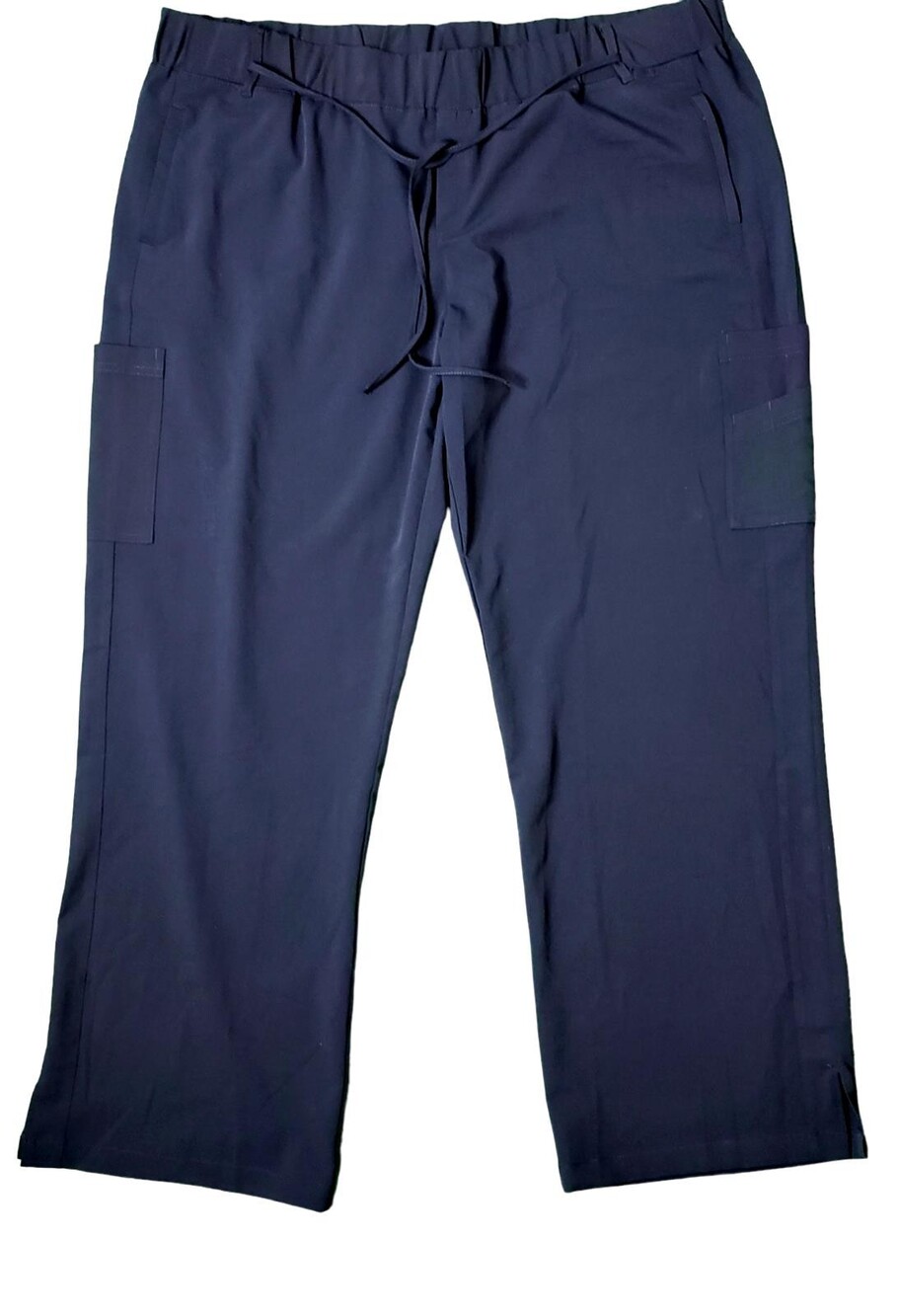 Shop Tirzah Womens Uniform Scrubs Medical Pants Navy Blue Side Pockets Size 3XL
